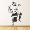 Storm Trooper On Loo Banksy Wall Sticker