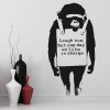 Laugh Now Monkey Banksy Wall Sticker