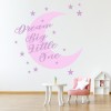 Pink Dream Big Moon & Stars Wall Sticker