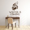Winter Is Coming Dire Wolf Game Of Thrones Wall Sticker