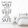 Wolf & Sheep Game Of Thrones Wall Sticker