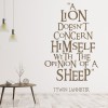 Lion Quote Tywin Lannister Game Of Thrones Wall Sticker