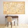 Vintage Style World Map Wall Sticker