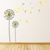 Yellow & Grey Dandelion Wall Sticker