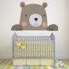 Peek A Boo Bear Nursery Wall Sticker