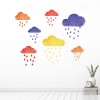 Rain Drops & Clouds Nursery Wall Sticker