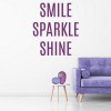 Smile Sparkle Shine Salon Wall Sticker