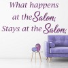 What Happens At The Salon Quote Wall Sticker