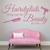 Hair Stylists Bring Out The Beauty Salon Wall Sticker