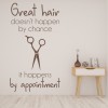 Great Hair Happens Salon Wall Sticker