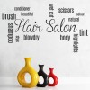 Hair Salon Text Wall Sticker