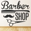 Comb, Moustache & Scissors Barber Shop Wall Sticker