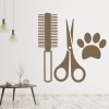 Dog Trim and Brush Pet Groomer Wall Sticker