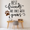 Best Friends with Paws Pet Wall Sticker