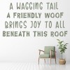 Wagging Tails and Woofs Dog Wall Sticker