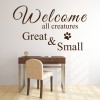 Creatures Great & Small Dog Wall Sticker