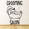 Bathing Dog Grooming Salon Wall Sticker