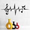Musical Heart Beats Symbol Wall Sticker