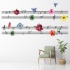 Music and Flowers Song Wall Sticker