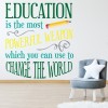 Change the World Educational Wall Sticker