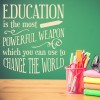 Education is Powerful School Wall Sticker