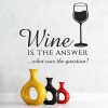 Wine is the Answer Bar Wall Sticker