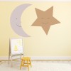 Moon & Star Wall Sticker by Jana Mossmann