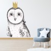 King Owl Cute Woodland Animal Wall Sticker 
