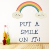 Put A Smile On Wall Sticker Word Quirk