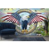 Patriotic Eagle Wall Mural by Adrian Chesterman