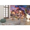 T-Rex Attack Wall Mural by David Penfound