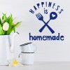 Happiness is Homemade Cooking Wall Sticker by Andrea Haase
