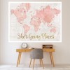 Across the World Wall Sticker by Sue Schlabach