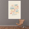 Set Your Mind on the Things Above Bible Verse Wall Sticker by Becky Thorns