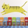 Jumping Tiger Wall Sticker by Maja Faber