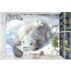 Polar Bears Wall Mural by Elena Dudina