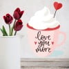 Love You More Wall Sticker by Sabina Aghova