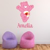 Care Bears Classic Love-a-Lot Personalised Wall Sticker