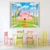 Pink Princess Castle 3D Window Wall Sticker