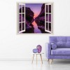 Purple Canyon 3D Window Wall Sticker