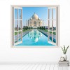Taj Mahal 3D Window Wall Sticker