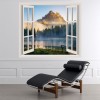 Lake Antorno Italy Landscape 3D Window Wall Sticker