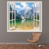 Mountain Lake 3D Window Wall Sticker