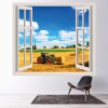 Tractor Farm 3D Window Wall Sticker