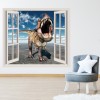 T-Rex Roar Dinosaur 3D Window Wall Sticker