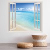 Paradise Ocean Beach 3D Window Wall Sticker