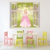 Enchanted Princess 3D Window Wall Sticker