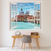 Grand Canal Venice 3D Window Wall Sticker