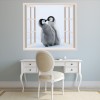 Penguin Kiss 3D Window Wall Sticker