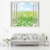 Daisy Flower Meadow 3D Window Wall Sticker